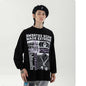 Oversized graphic long sleeve t-shirt in a relaxed streetwear fit from Novien Apparel