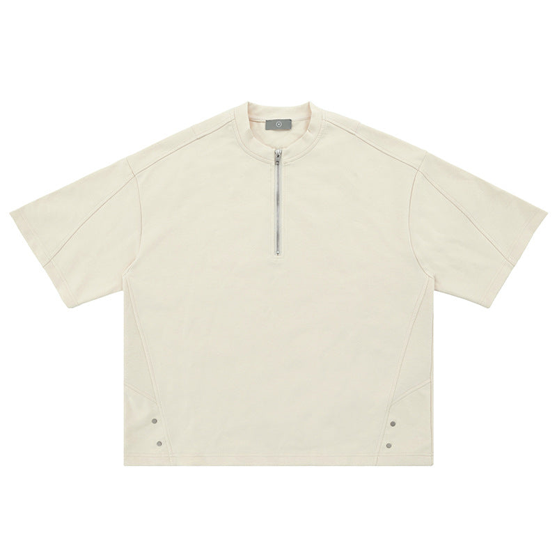 Half Zip Oversized Tee