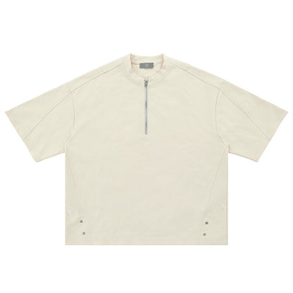 Half Zip Oversized Tee