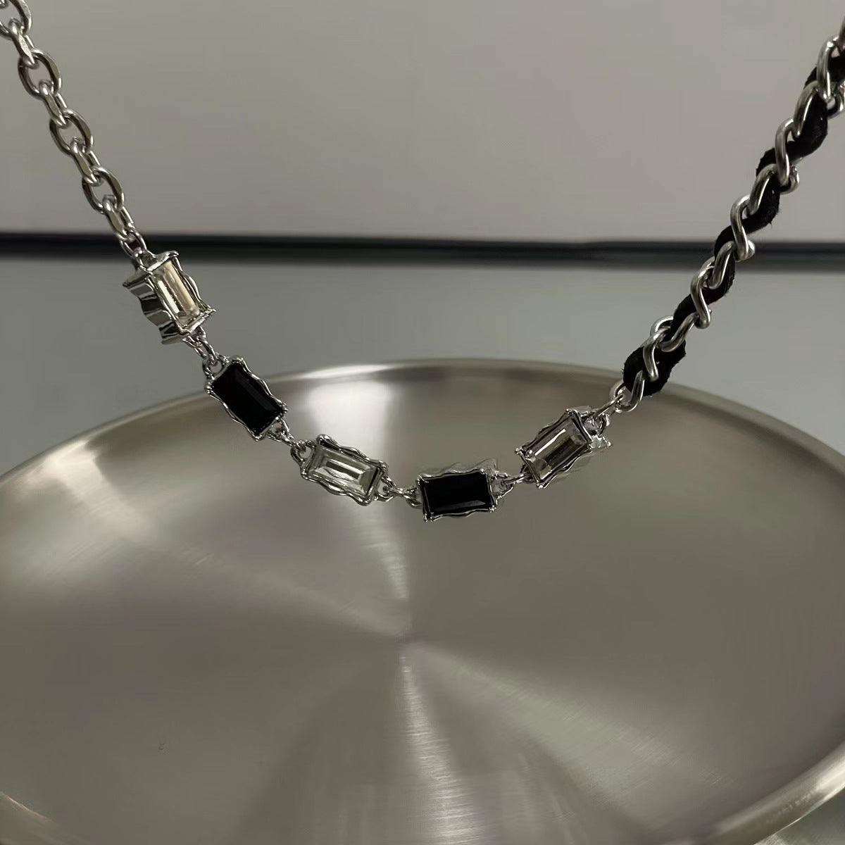 Zircon Stitched Necklace
