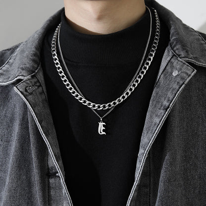 Letter Pendant Necklace