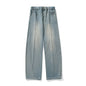Washed Wide Leg Denim Jeans