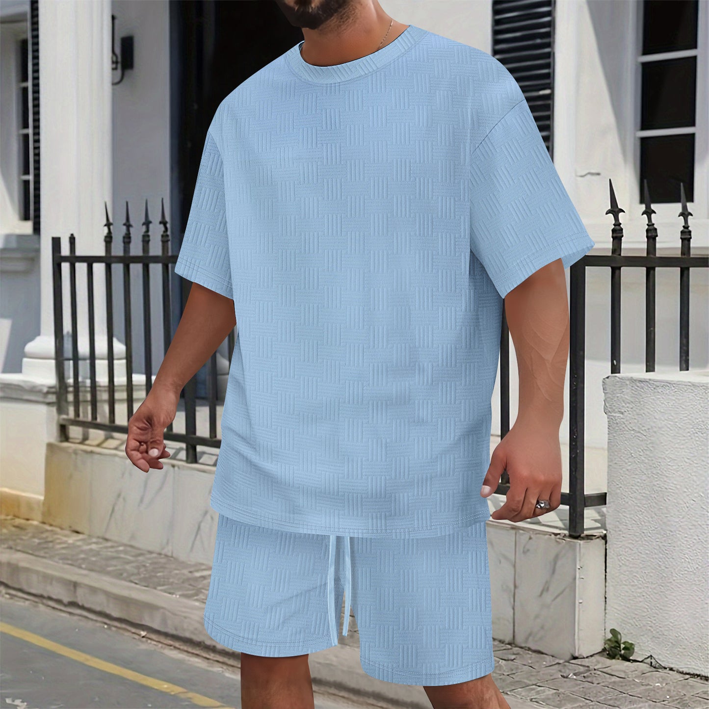 Casual Suit Shorts Tee