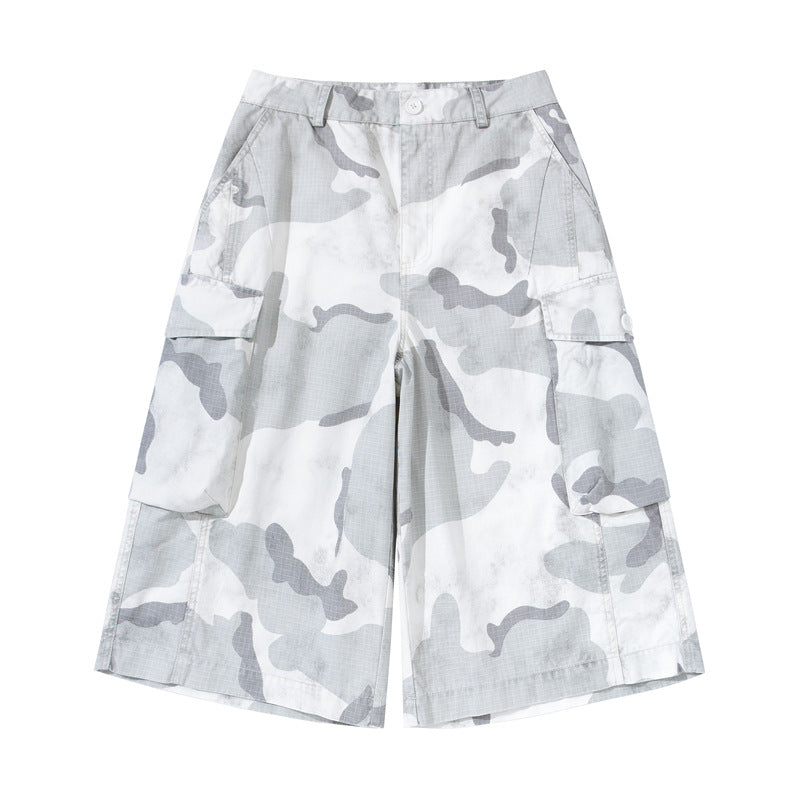 Retro Camouflage Work Shorts