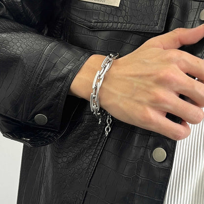 Titanium Steel Chain Link Bracelet