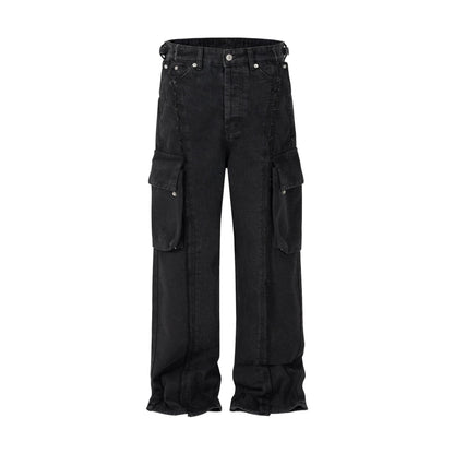 American Stitching Cargo Jeans