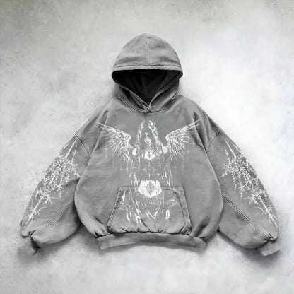 Pattern Printed Hoodie