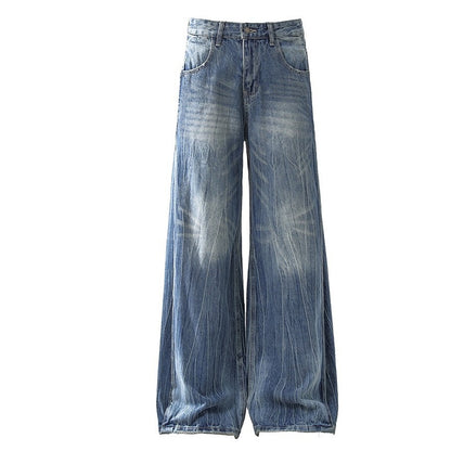 Lightning Wash Wide-Leg Denim