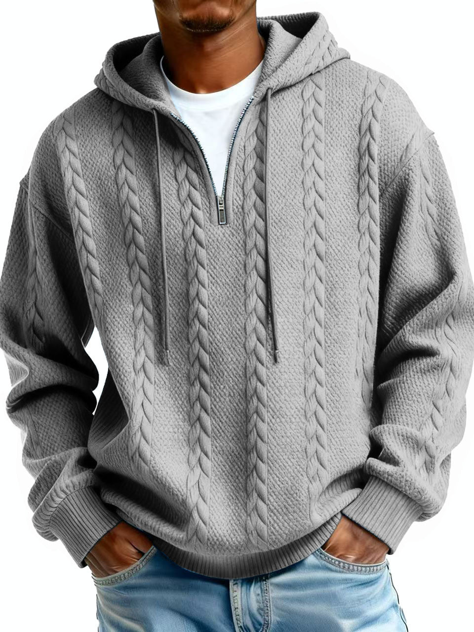 Half-Zip Hooded Sweatshirt