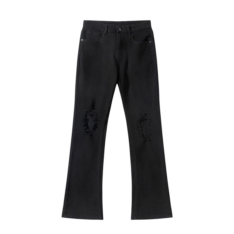 Ripped Black Denim