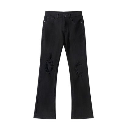 Ripped Black Denim