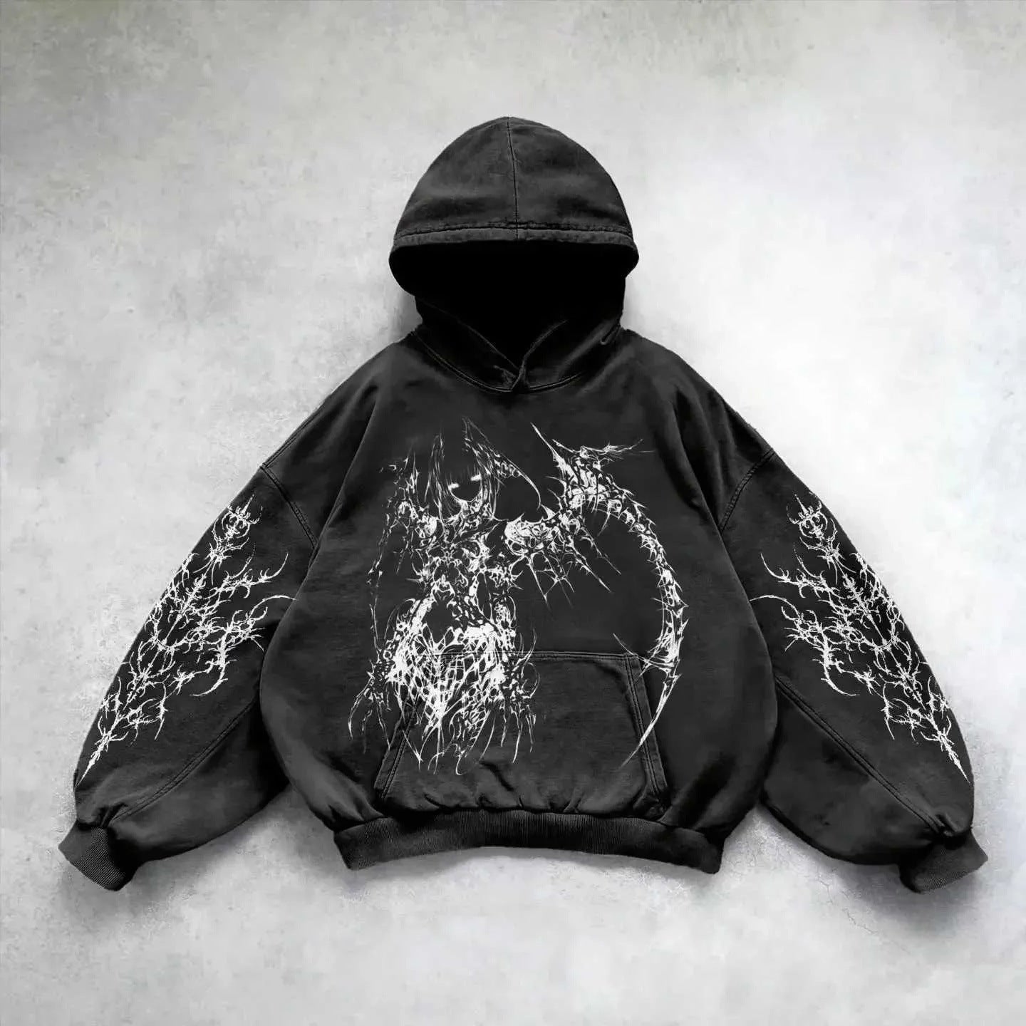 Pattern Printed Hoodie