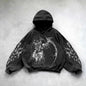 Pattern Printed Hoodie