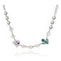 Pearl Crystal Titanium Steel Necklace