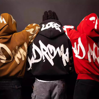 Graffiti Patch Zip Hoodie