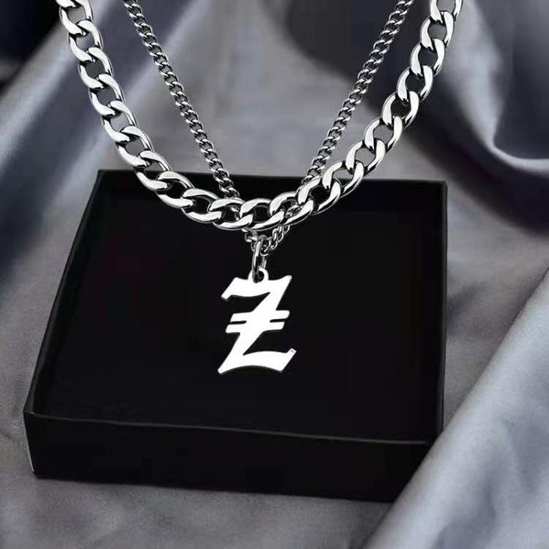 Letter Pendant Necklace