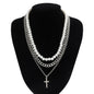 Pearl Cross Necklace