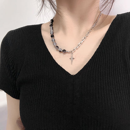 Mixed Chain Pendant Necklace