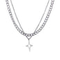 Double Layer Cross Necklace