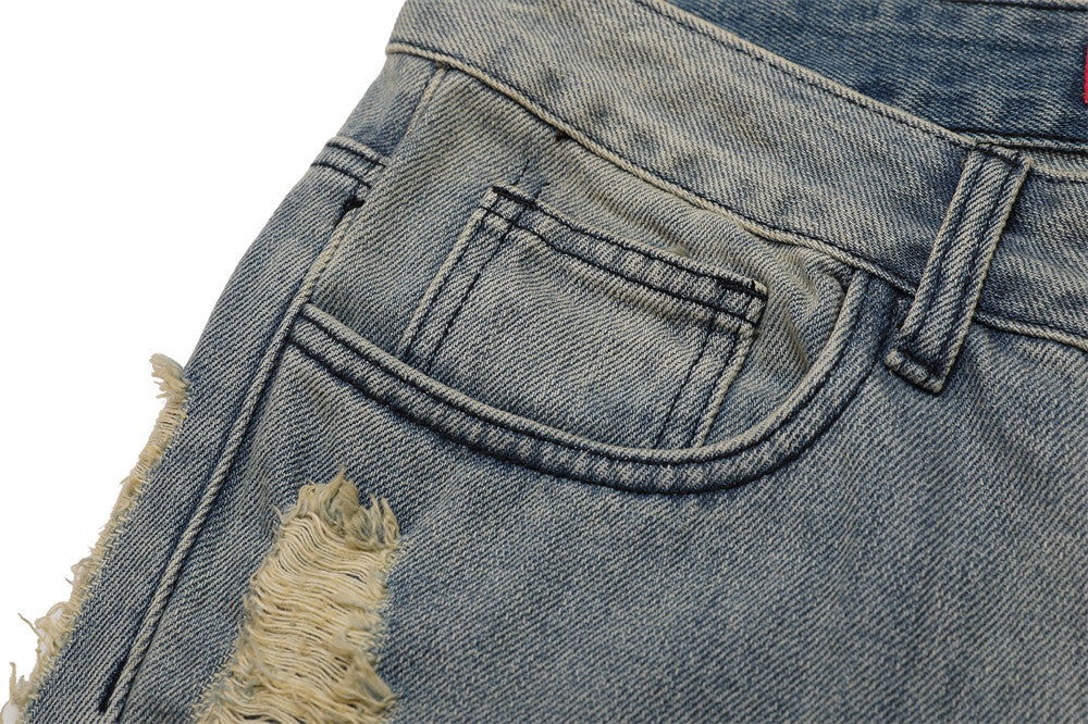 Distressed Stacked Jeans