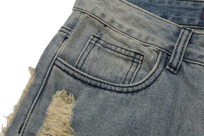 Distressed Stacked Jeans