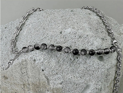 Sterling Beaded Pendant Necklace