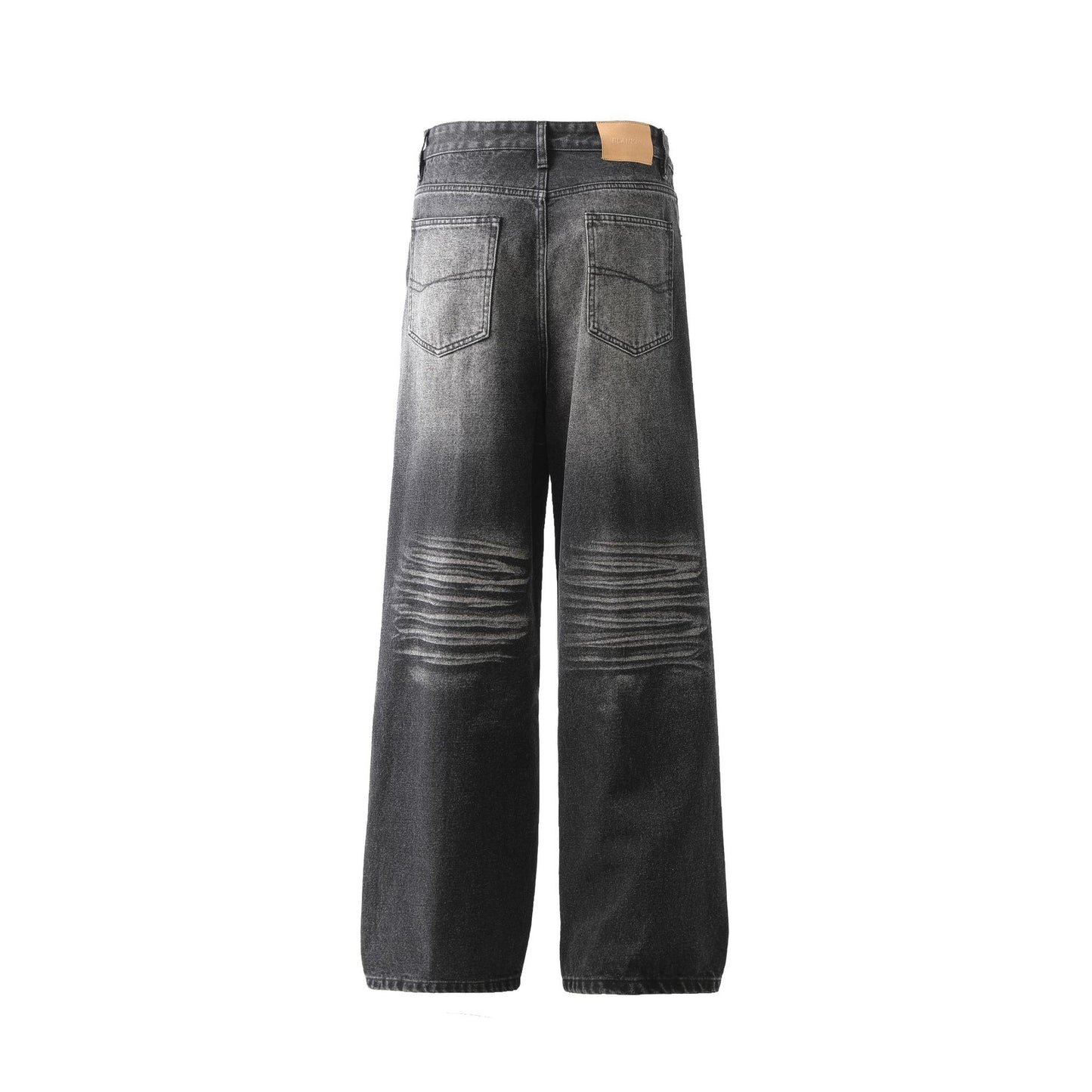 Vintage Washed Straight Leg Jeans