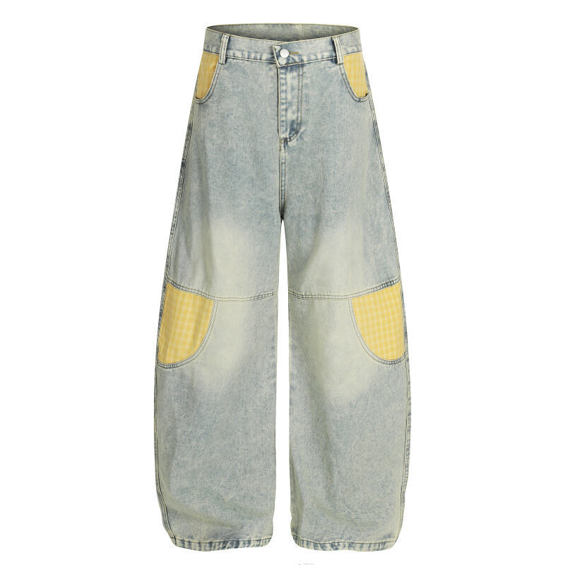Yellow Patch Bootcut Jeans