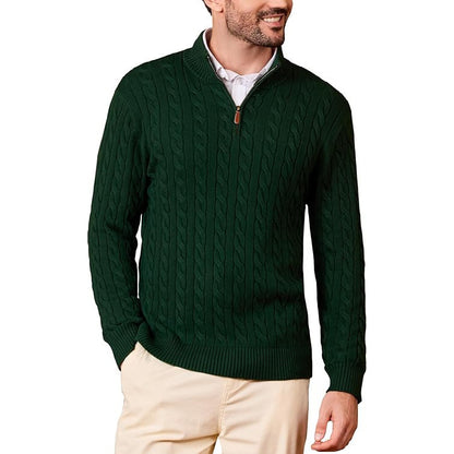 Quarter Zip Knit Sweater