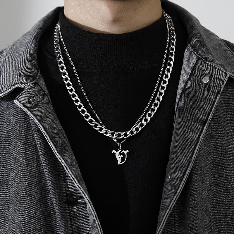 Letter Pendant Necklace
