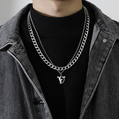 Letter Pendant Necklace
