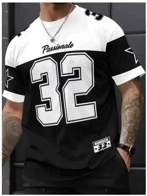 digital print casual sports t-shirt