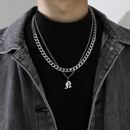 Letter Pendant Necklace