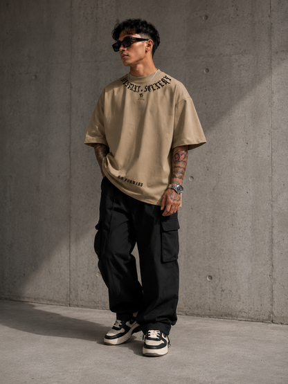 Oversized Letter Print Tee