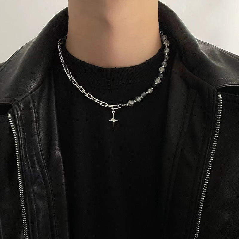 Mixed Chain Pendant Necklace