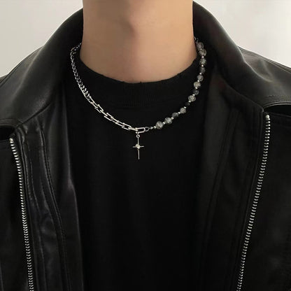 Mixed Chain Pendant Necklace