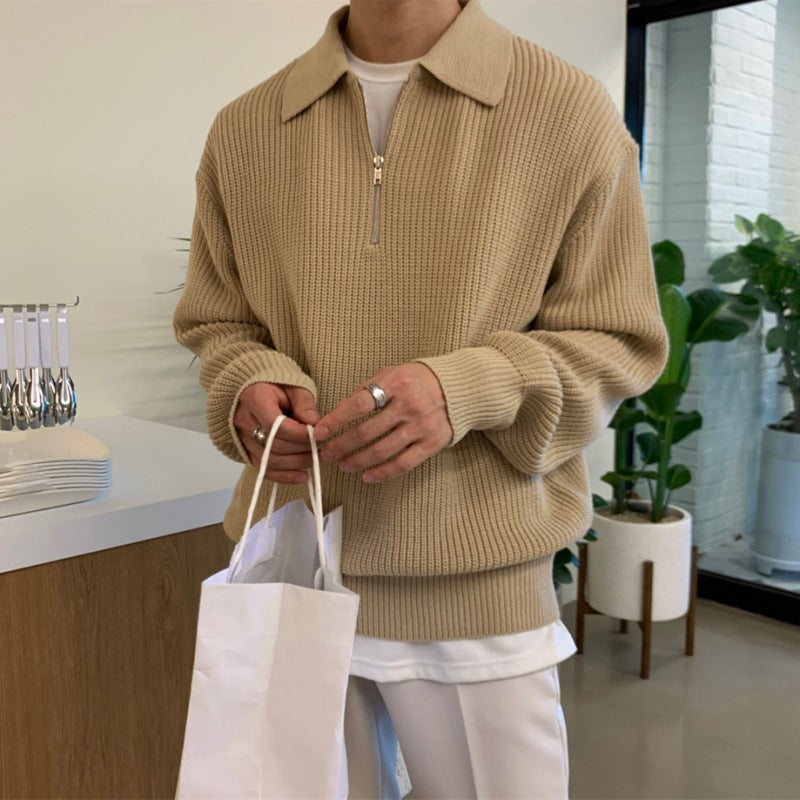 Essesntial Knit Quater Zip