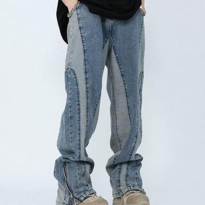 Panel Stitch Denim Jeans