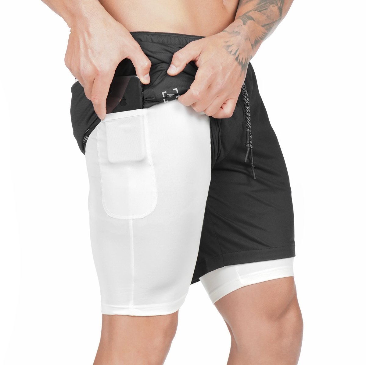 Pocket Compression Shorts front view