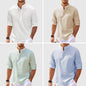 Long Sleeve Casual Stand Collar Shirt