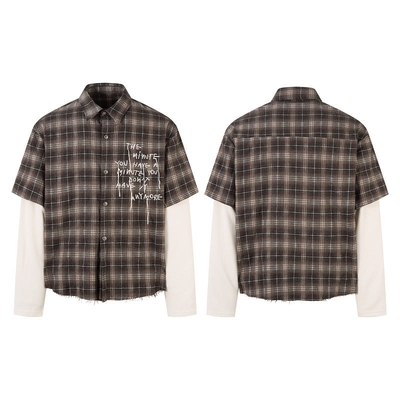 Vintage Plaid Long Sleeve Shirt