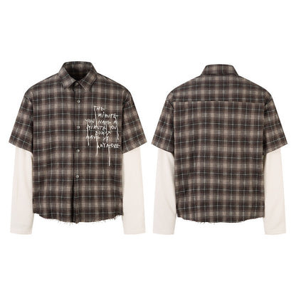 Vintage Plaid Long Sleeve Shirt