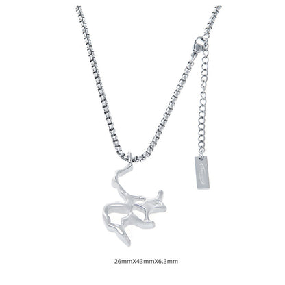 Pendant Titanium Steel Necklace