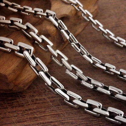 Vintage Sterling Bolt Chain Bracelet