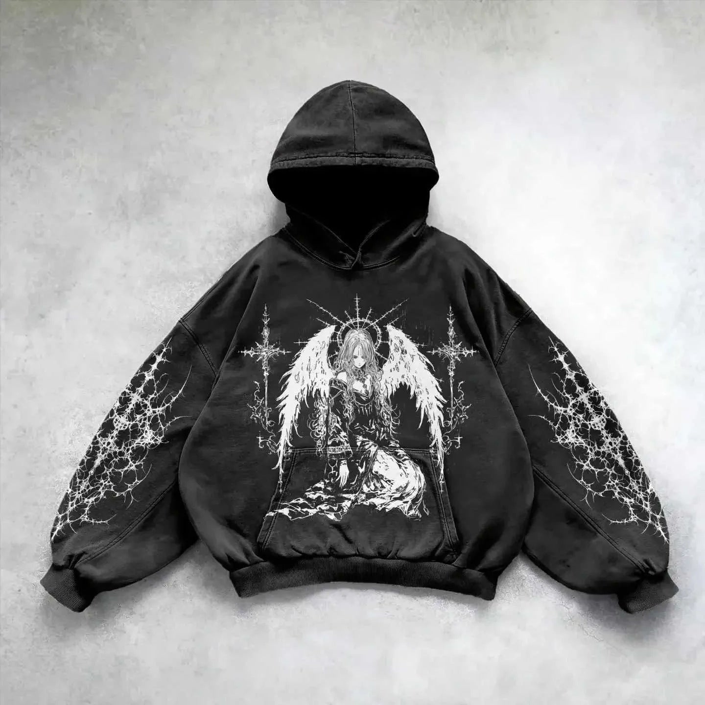 Pattern Printed Hoodie