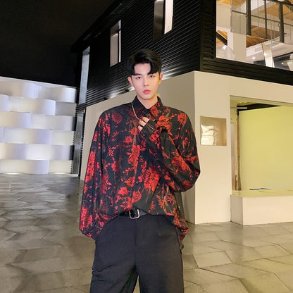 Streetwear Hip Hop Floral Shirt