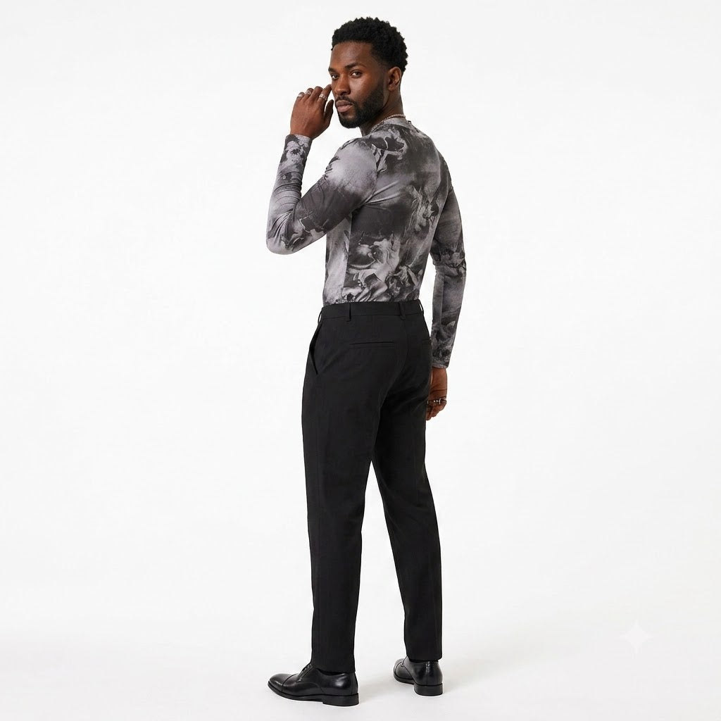 Classical Print Long Sleeve