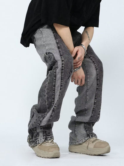 Panel Stitch Denim Jeans