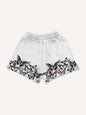 Butterfly Graphic Mesh Shorts