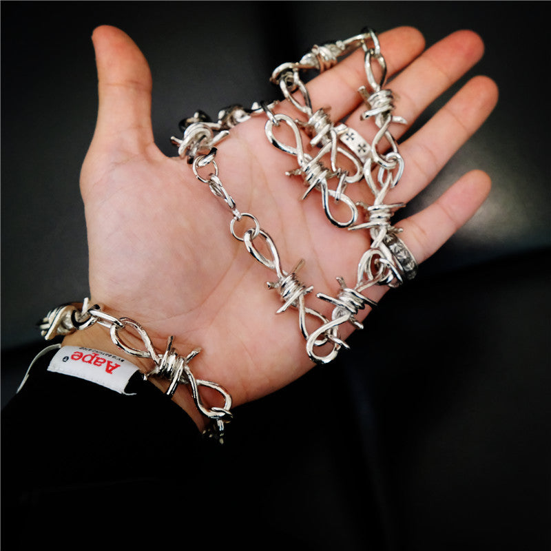 Thorn Zipper Necklace Bracelet